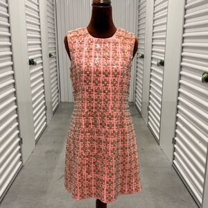 Tanya Taylor Pink Floral Mini Dress